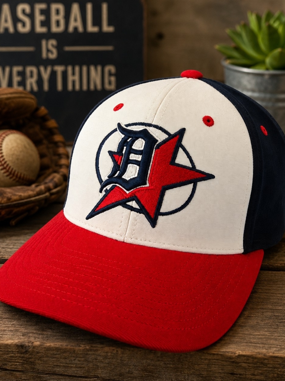 Detroit Stars Negro League Baseball Pacific Headwear L/XL Fitted Hat